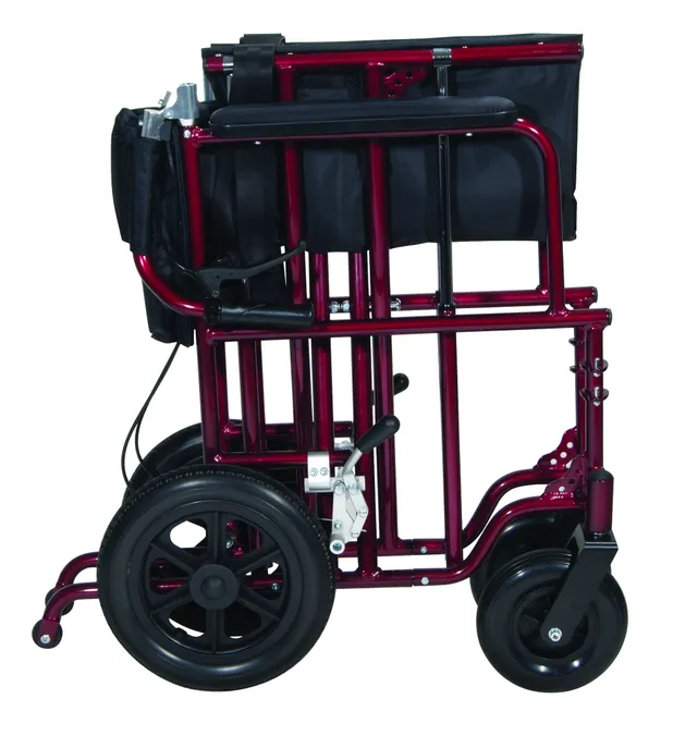 Bariatric Aluminum Transport Chair 22 in