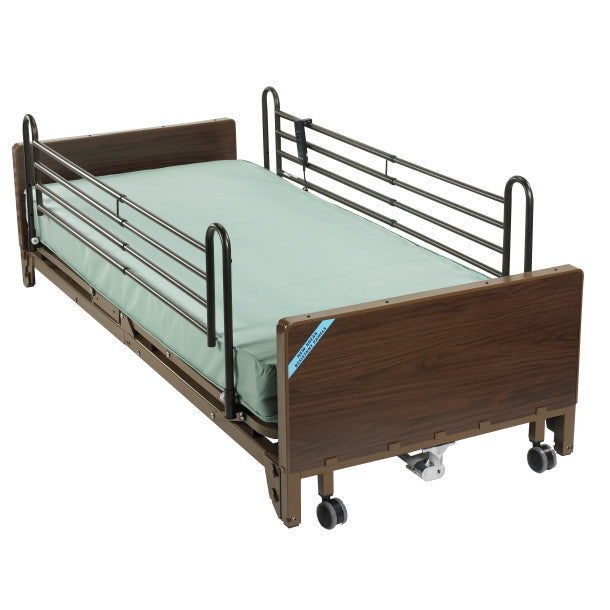 Drive Delta® Ultra-Light 1000 Full-Electric Low Bed w/ innerspring mattress-full rails