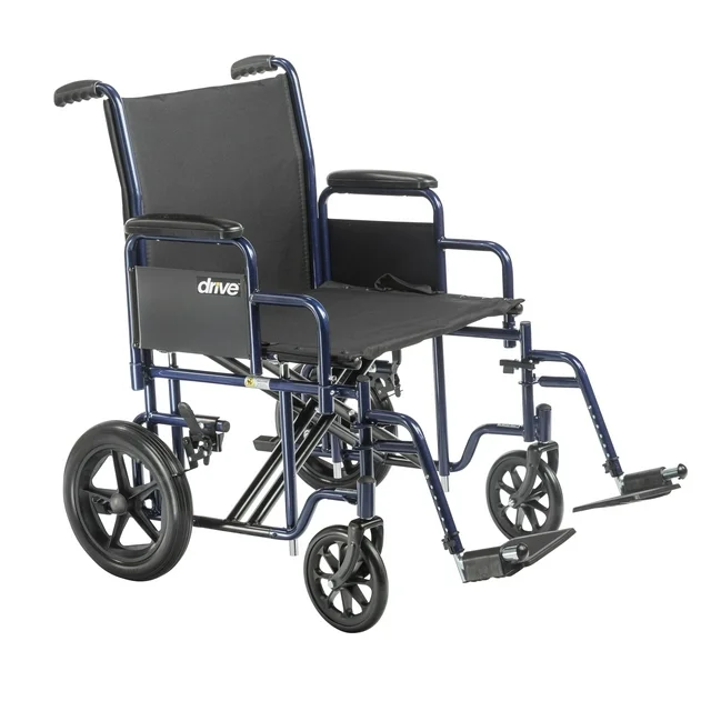 20 in Bariatric Steel Transport Chair