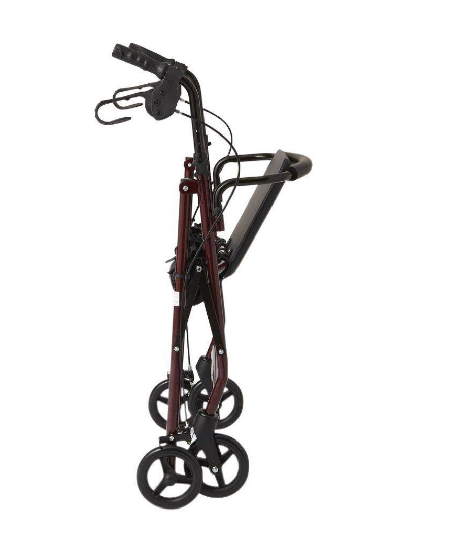 Medline Basic Rollator W/ 6in wheels Burgundy