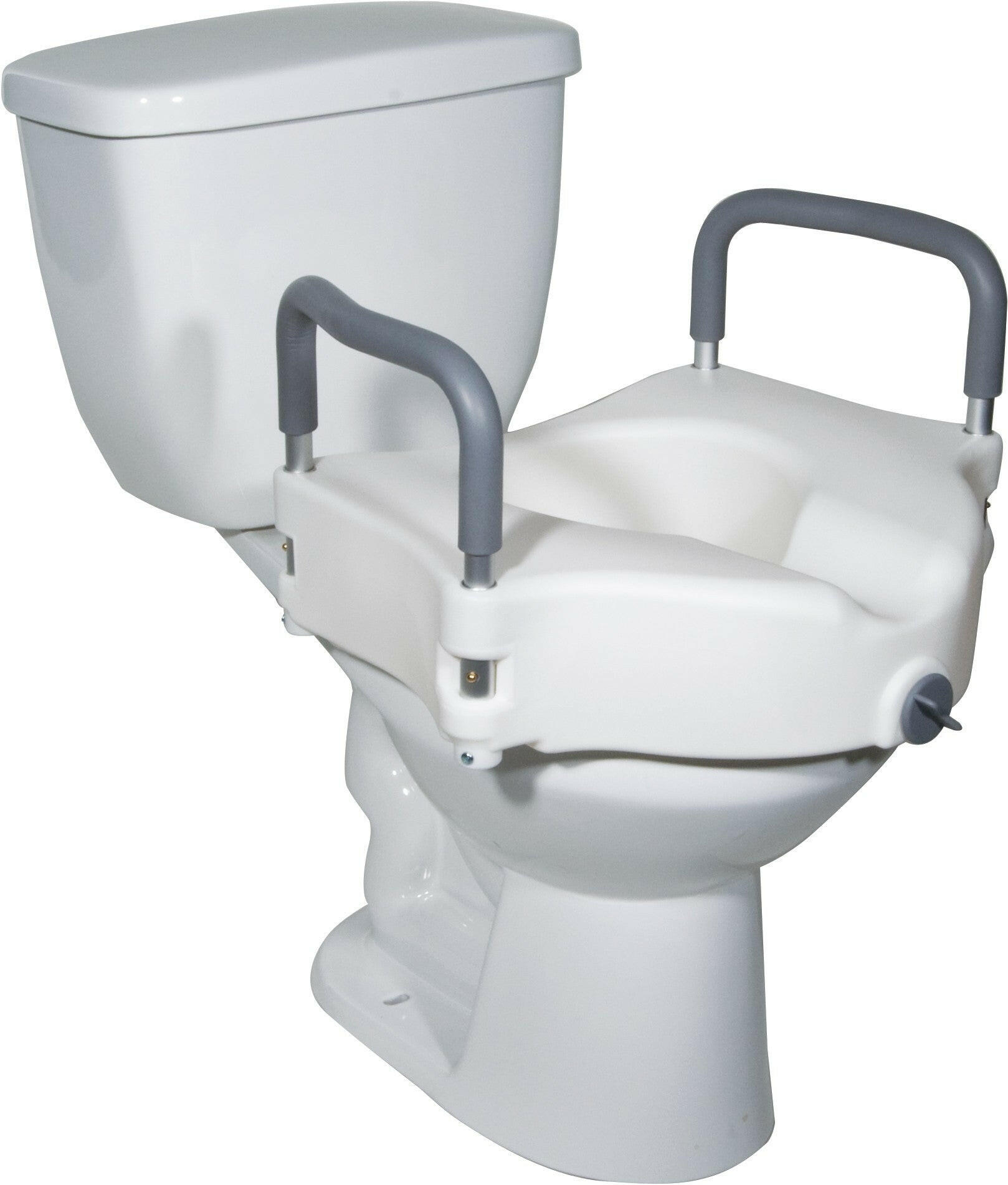 Durable locking toilet seat designed for secure and reliable bathroom use, ensuring safety and stability.