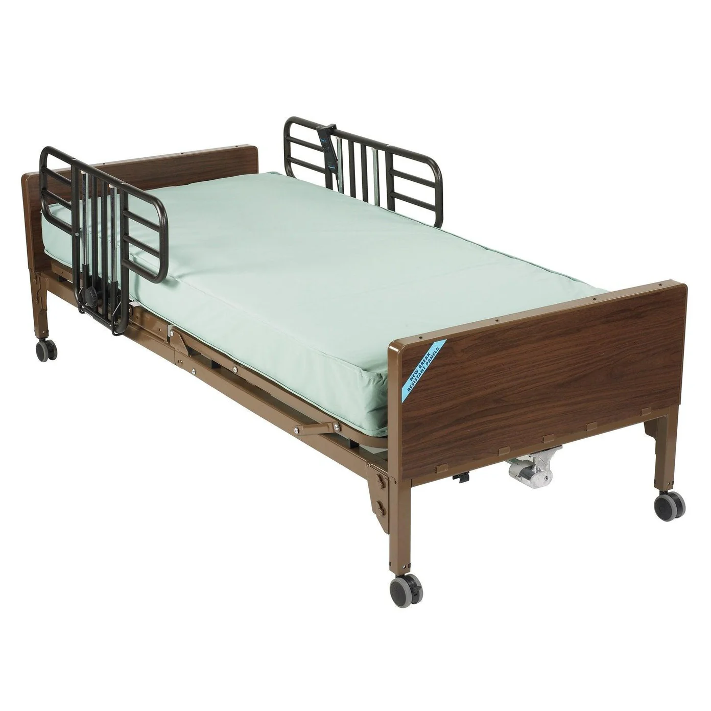 (Delta® Ultra-Light 1000, Full-Electric Bed- with side Rails and Mattress)