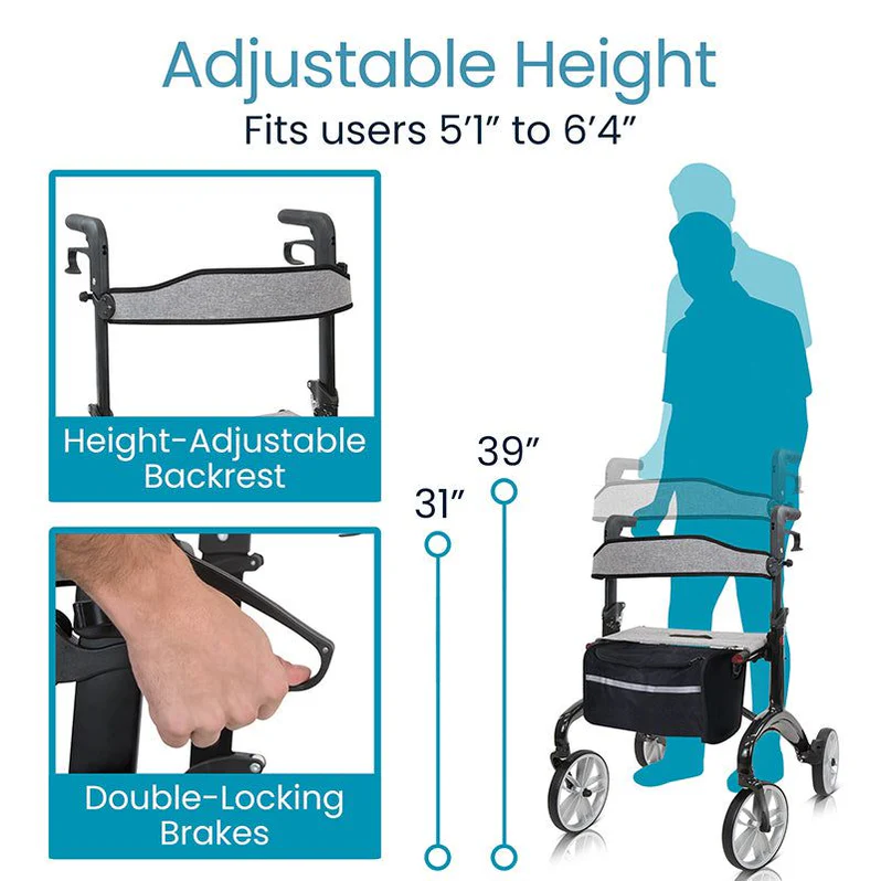 Vive Carbon Fiber Rollator
