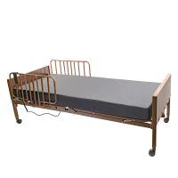 Full electric hospital bed w/ side rails plus mattress