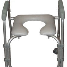 Aluminum Shower Chair and Commode with Casters