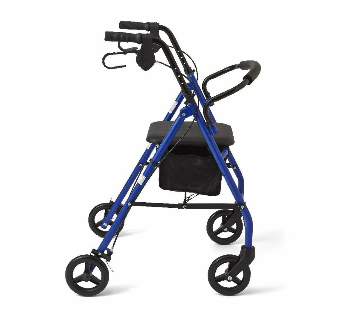 Medline Basic Steel Rollator. W/ 6in Wheels Blue