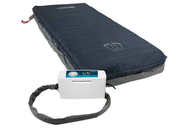 Low Air Loss Alternating Pressure Mattress System with Cell-On-Cell Support Base