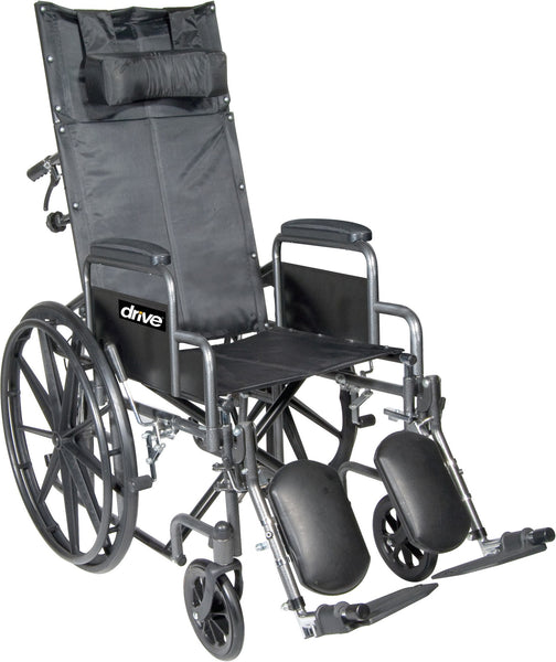 Silver Sport Full-Reclining Wheelchair 20"